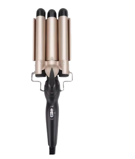 Hair Curler with Three Barrels
