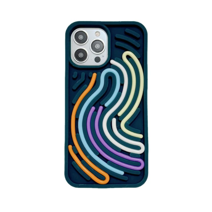 Fidget maze silicone phone case